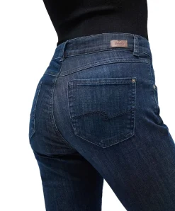 Angels Cici Jeans aus Candiani Denim in Dark Indigo
