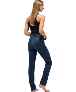 Angels Cici Jeans aus Candiani Denim in Dark Indigo