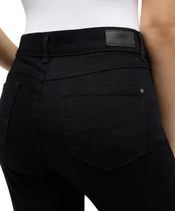 Angels Cici Jeans mit geradem Bein in Schwarz