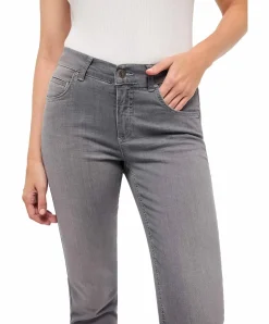 Angels Jeans Cici mit Straight Leg in Dunkelgrau
