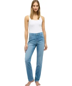 Angels Jeans Cici Slim Fit in Light Blue Used mit Stretch