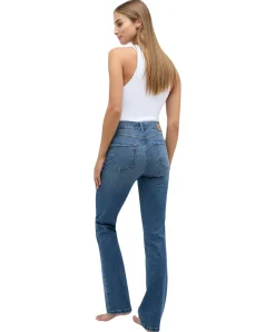 Angels Jeans Leni mit Bootcut in mittelblauer Waschung
