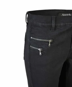Angels Jeans Malu Zip in Schwarz