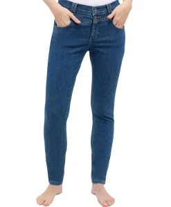 Angels Jeans Skinny Button mit Doppelknopf in Stonewash