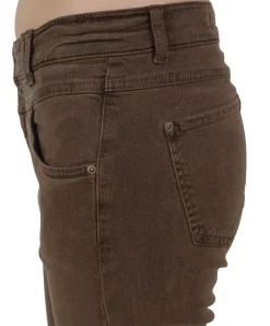 Angels Jeans Skinny Button in dunklem Dark Terra