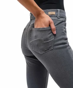 Angels Jeans Skinny Fit mit grauer Used-Optik
