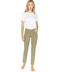 Angels Jeans Straight fit Cici in Light Khaki Used