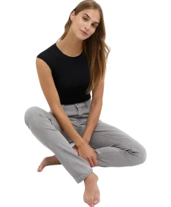 Angels Jeans Straight Fit Cici in hellem Grau