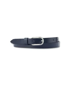 Bernd Götz - schmaler Ledergürtel in blauer Optik