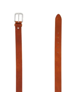 Bernd Götz - Schmaler Leder-Gürtel in Cognac