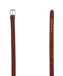 Bernd Götz Damengürtel aus Walkleder in Cognac-Braun