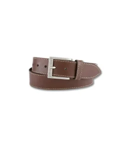 Bernd Götz Herren Ledergürtel in Cognac mit Stitching