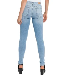 Coss Jeans Alan mit Skinny Fit in hellblauer Used Waschung