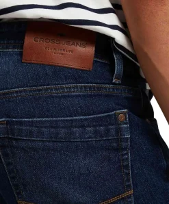 CROSS Antonio Jeans mit Relaxed Fit in dunkelblau