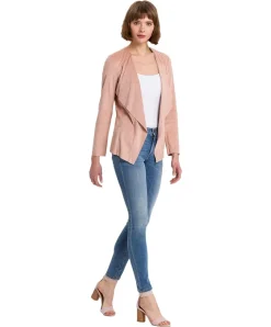 Cross Anya - hellblaue Slim-Fit-Jeans mit hohem Bund