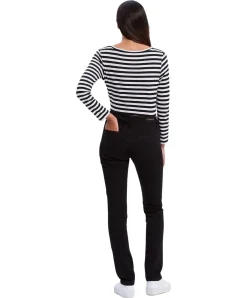 Cross Anya - Schwarze Jeans mit schmalem Beinverlauf