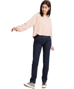 Cross Anya High Waisted Jeans in Rinsed