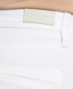 Cross Anya Jeans Slim Fit mit hohem Bund in Weiß