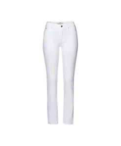 Cross Anya Jeans Slim Fit mit hohem Bund in Weiß