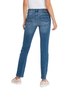 Cross Damen Jeans Regular Fit Rose in hellem Blue Used
