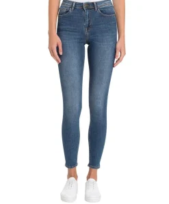 Cross Damen Jeans Skinny Fit Judy in dunklem Blau