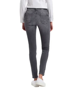 Cross Damen-Jeans Skinny Fit Alan in grauem Grey Used