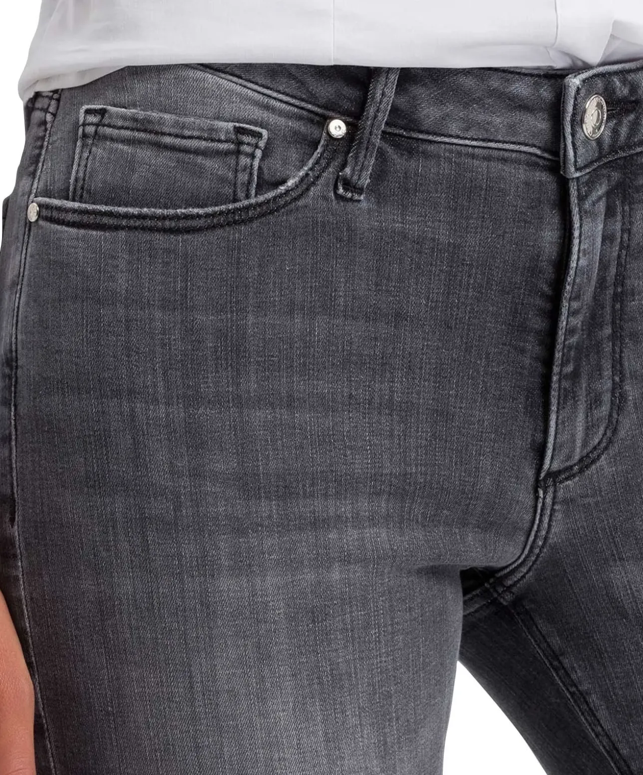 Cross Damen-Jeans Skinny Fit Alan in grauem Grey Used