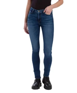 Cross Damen-Jeans Skinny Fit Alan in dunklem Ocean Blue