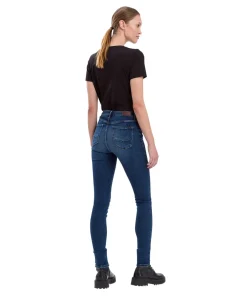 Cross Damen-Jeans Skinny Fit Alan in dunklem Ocean Blue