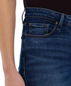 Cross Damen-Jeans Skinny Fit Alan in dunklem Ocean Blue