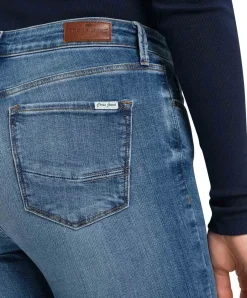 Cross Damen-Jeans Skinny Fit Alan in Himmelblau