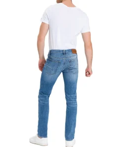 Cross Damien - gerade, schmale Jeans in hellblau verwaschen