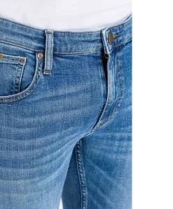 Cross Damien - gerade, schmale Jeans in hellblau verwaschen