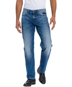 Cross Jeans Antonio in Mittelblau mit Relaxed Fit