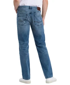 Cross Jeans Antonio in Mittelblau mit Relaxed Fit