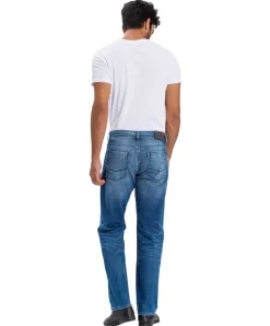 Cross Jeans Antonio in Mittelblau mit Relaxed Fit