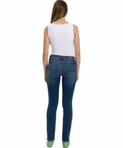Cross Jeans Anya in Mittelblau mit hohem Bund
