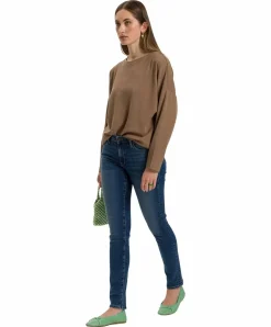 Cross Jeans Anya in Mittelblau mit hohem Bund