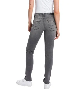 Cross Jeans Anya in verwaschenem Grau mit hohem Bund
