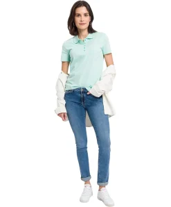 Cross Jeans Anya mit hohem Bund in Mittelblau