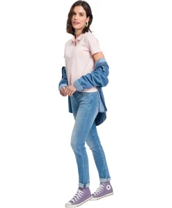 Cross Jeans Anya mit Slim-Fit in hellblauer Waschung