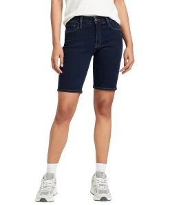 Cross Jeans Anya Short mit hohem Bund in Dunkelblau
