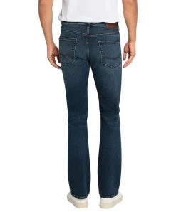 Cross Jeans Bootcut in dunkelblau mit ausgestellten Bein