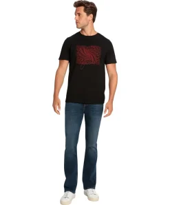 Cross Jeans Bootcut in dunkelblau mit ausgestellten Bein