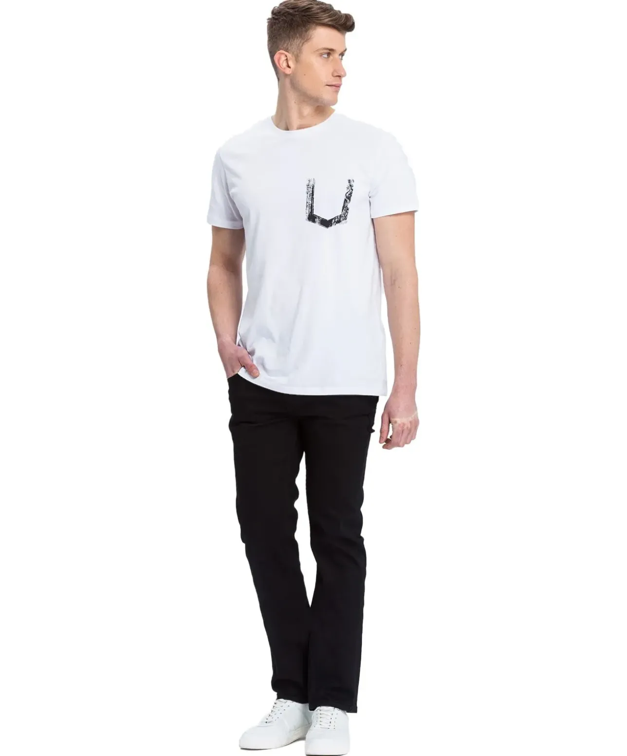 Cross Jeans Damien - Schwarze Jeans im Slim Straight Fit
