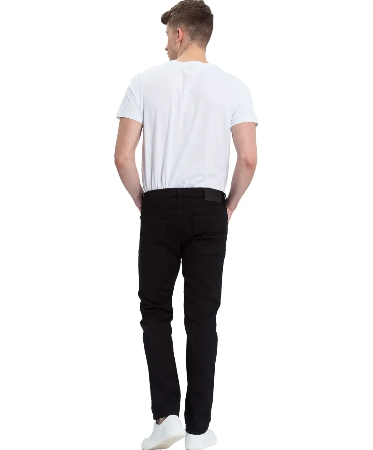 Cross Jeans Damien - Schwarze Jeans im Slim Straight Fit