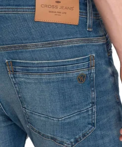 Cross Jeans Herren Tapered Fit Jimi in Dirty Blue Used