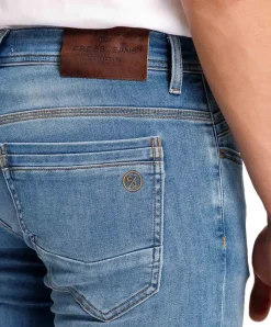 Cross Jeans Jimi aus Sweat Denim in verwaschen Blau