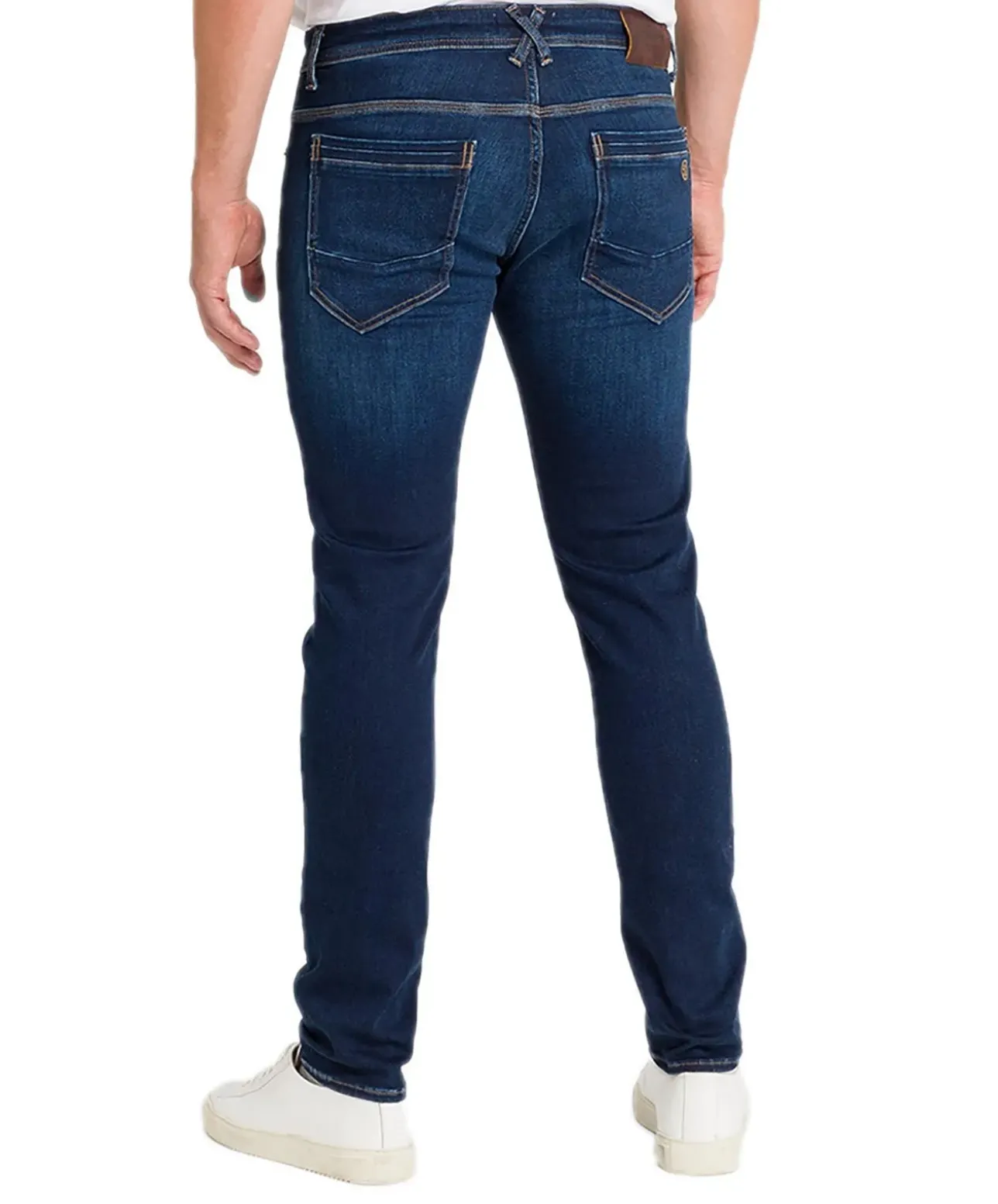 Cross Jeans Jimi im Slim Fit aus mittelblauem Sweat Denim