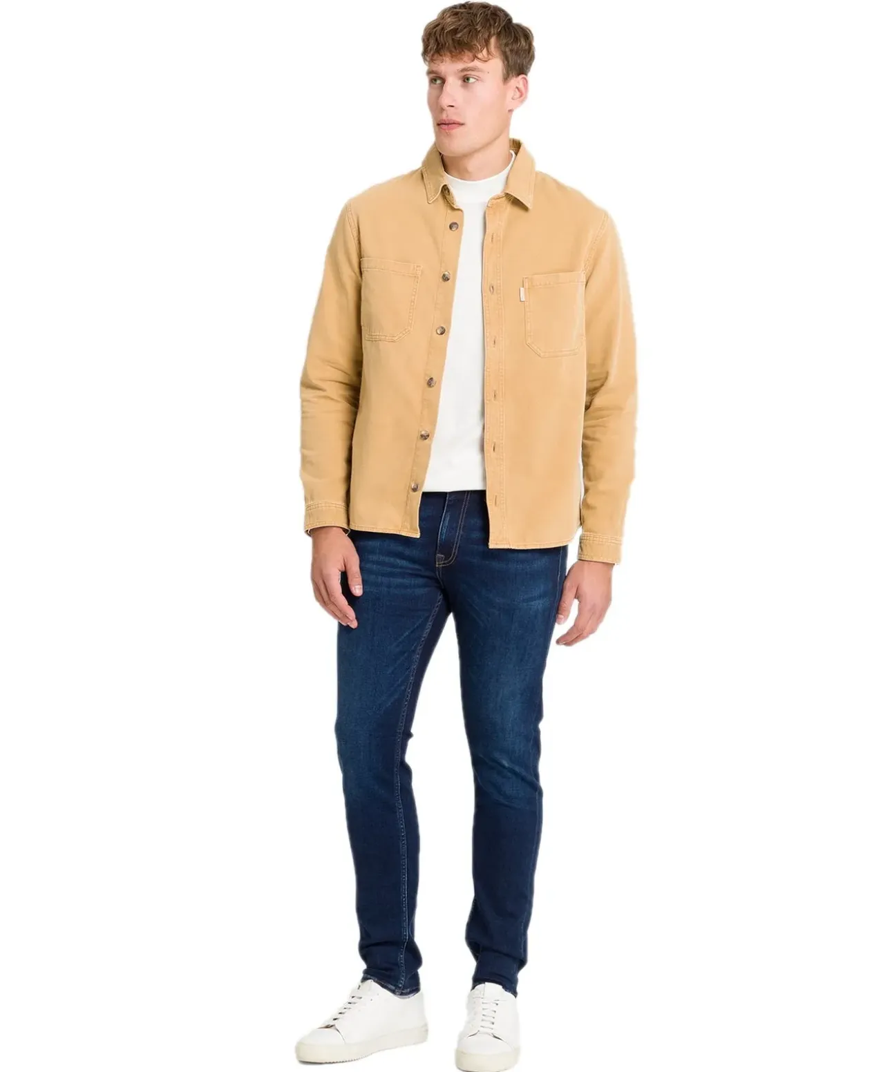 Cross Jeans Jimi im Slim Fit aus mittelblauem Sweat Denim